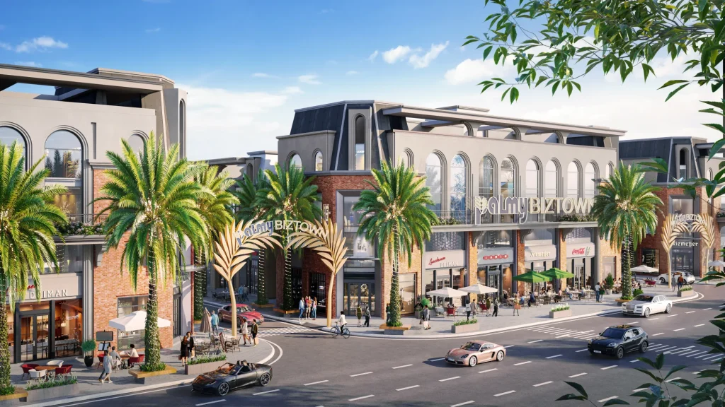 Phối cảnh mặt đường Palmy Biztown